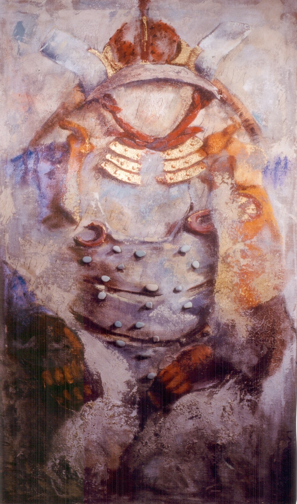 YOSHIMARA SHIBA, gesso, oil & mixte